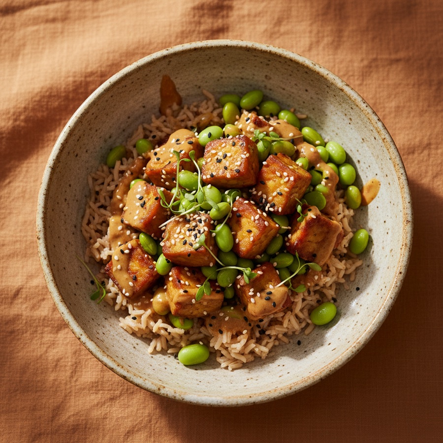 Tempeh & Edamame Power Bowl